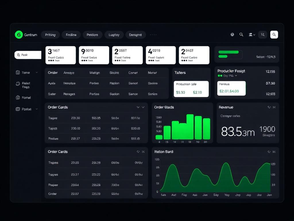 Mockup do Sistema para gráfica